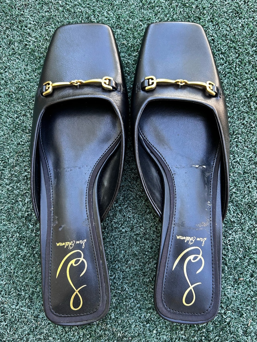 NWT Sam Edelman Ollie Square Toe Bit Mule Black 8 - Picture 10 of 16